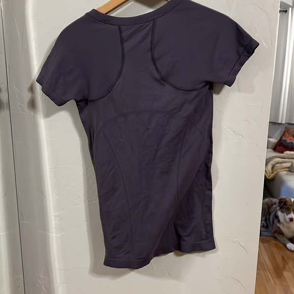 Athleta Dark Purple Short Sleeve Tee - Picture 3 of 3